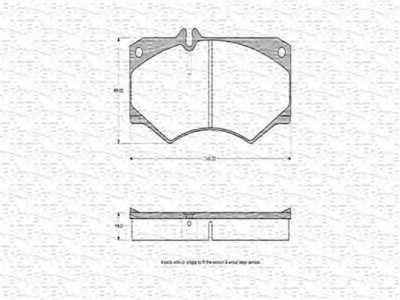 MAGNETI MARELLI 363702160309 -  Комплект тормозных колодок, дисковый тормоз